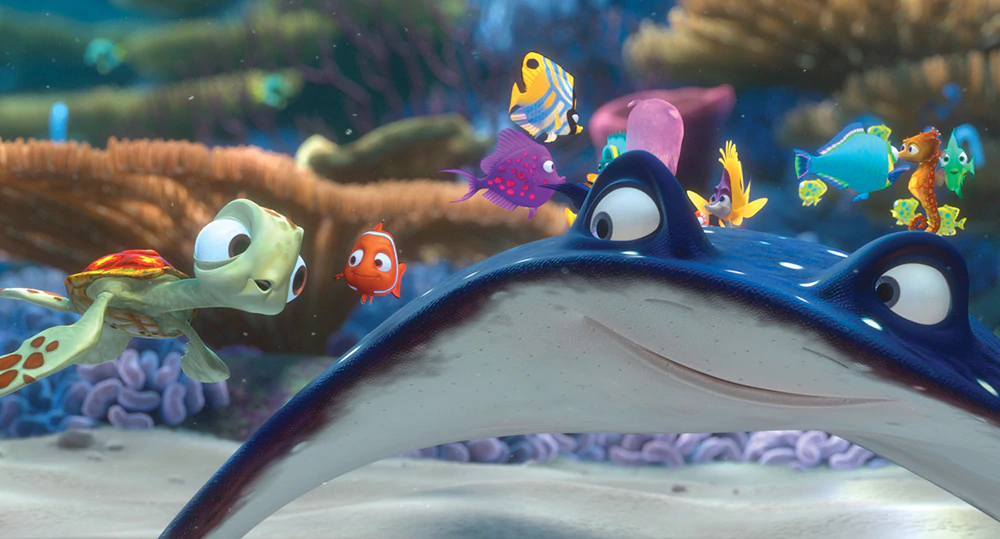 School of fish from finding nemo