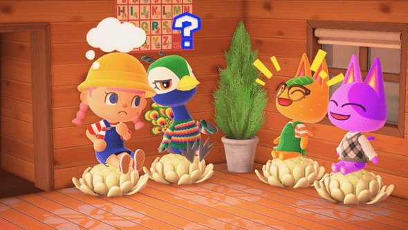 yes! these are some of my animal crossing villagers discussing something together in a circle